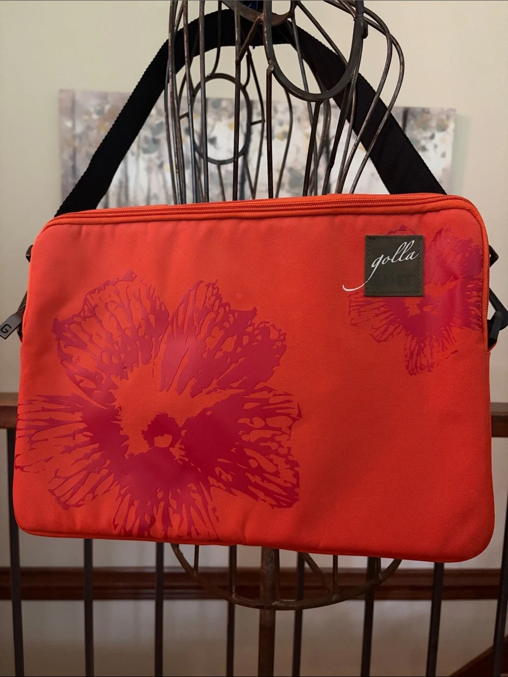 NEW Golla Gen Mob Orange Nylon Padded Laptop/Tablet Crossbody or Handle Bag